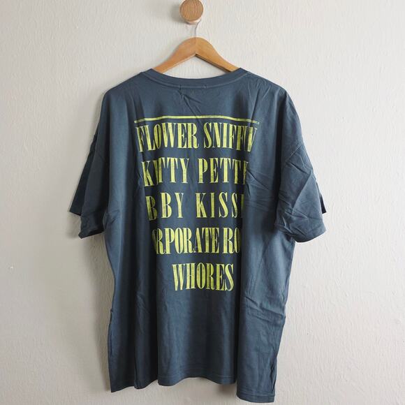 NWT Daydreamer NIRVANA Smiley Tee 1X Plus Vintage Black Grunge Made USA - Picture 5 of 12